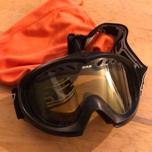 Spy snowboard glasses with case in good condition